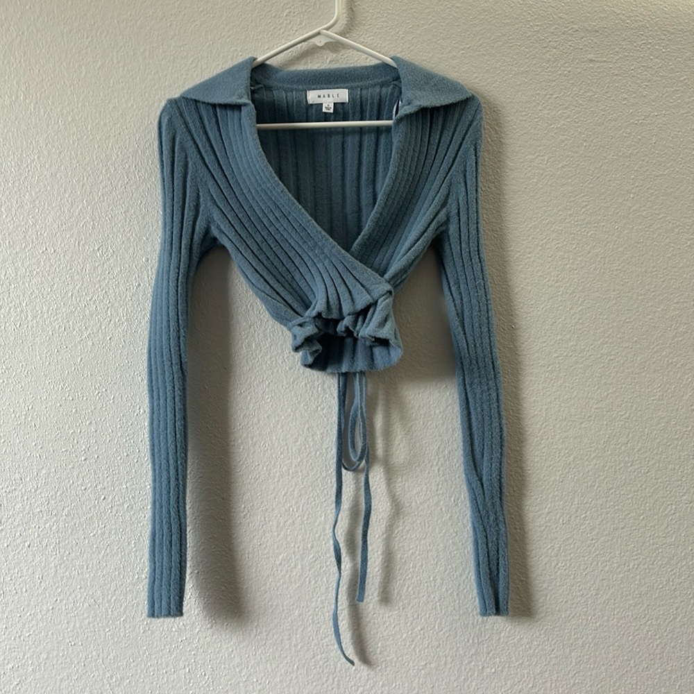 💜NWOT💜 Mabel Ribbed Knit Cropped Sweater